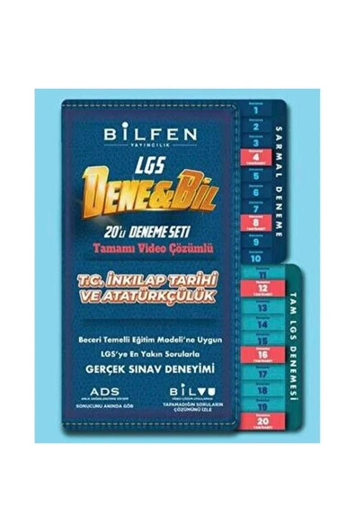 Bilfen 8.Sınıf Denebil İnkilap Tarihi 20 Deneme Seti
