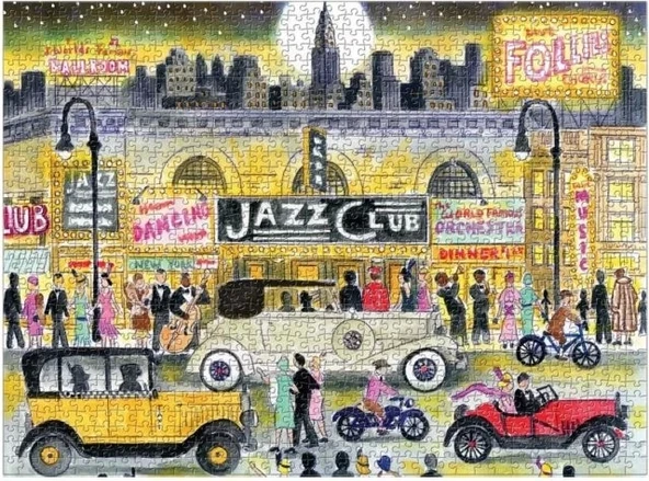 Galison Michael Storrings Caz Çağı Puzzle - Resim 9