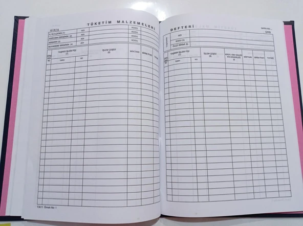 Kocaoluk Tüketim Malzemeleri Defteri - 2