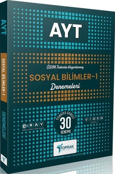Toprak Ayt Sosyal Bilimler 1 Türkiye Geneli 30 Denemeleri