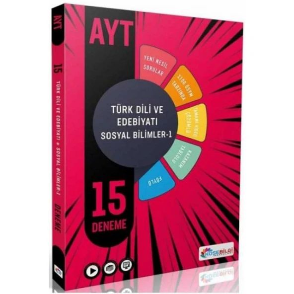 Köşe Bilgi Yayınları Ayt 15 Türk Dili Ve Edebiyatı / Sosyal Bilim