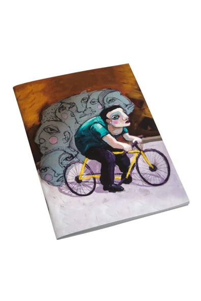 Tosbaa Gündönümü Bisikletle Gezinti 15X21 Çizgili Defter