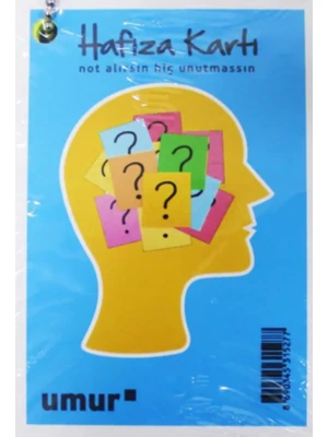 Umur 6.9*9.9 Hafıza Kartı (unutmayınız Kartı)