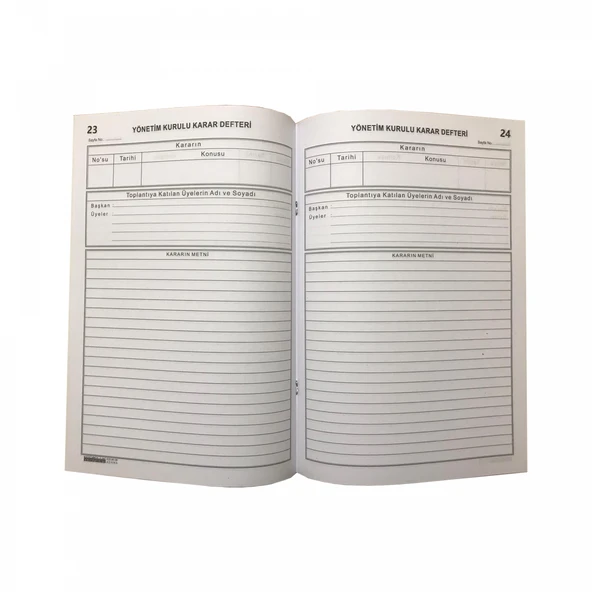 Kocaoluk Yönetim Kurulu Karar Defteri - 2