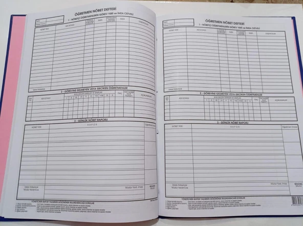 Kocaoluk Öğretmen Nöbet Defteri - 2