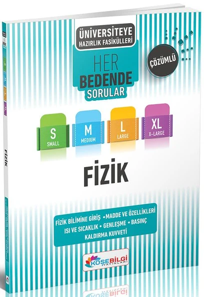 Köşebilgi Ünv.haz. Fizik Fizik Bil.girş (s-m-l-xl)