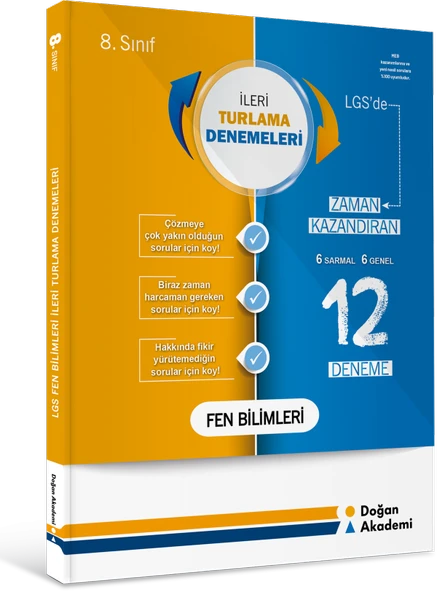 Doğan Akademi 8. Sınıf İleri Turlama Fen Bilimleri Denemeleri