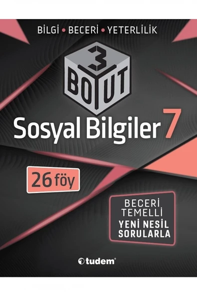 Tudem Yayınları 7. Sınıf Sosyal Bilgiler 3 Boyut 26 Föy