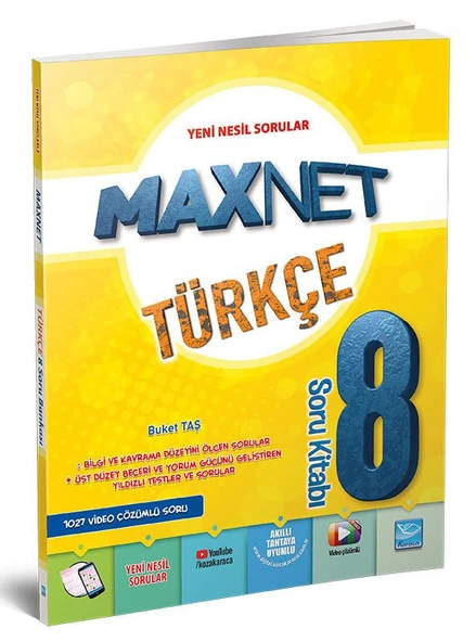 Karaca Eğitim Yayınları Maxnet 8. Sınıf Türkçe Soru Kitabı