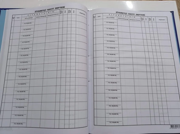 Kocaoluk Ziyaretçi Kayıt Defteri (100yaprak) - 2