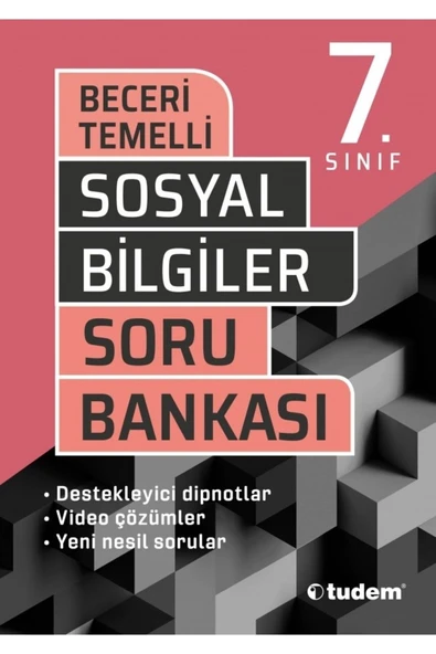 Tudem Yayınları 7.sınıf Sosyal Bilgiler Beceri Temelli Soru Banka