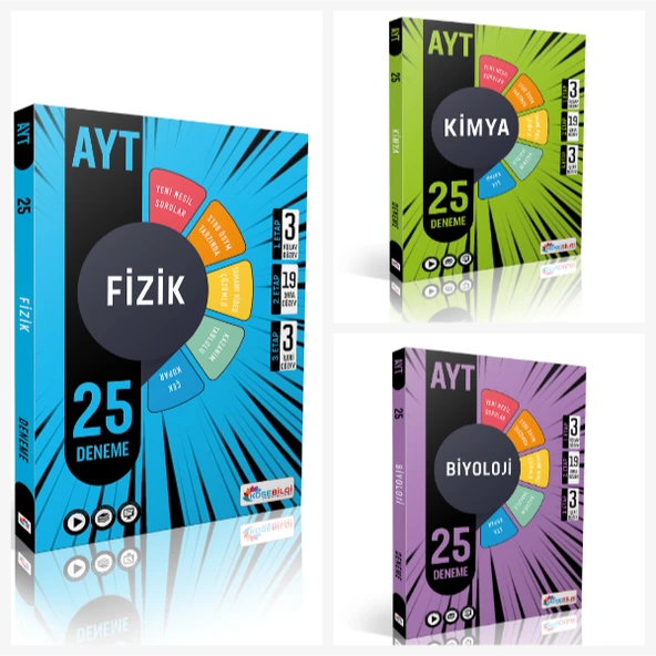 Köşebilgi Yayınları Ayt Fizik Kimya Biyoloji 75 Deneme