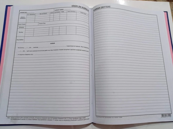 Kocaoluk Disiplin Kurulu Karar Defteri - 2
