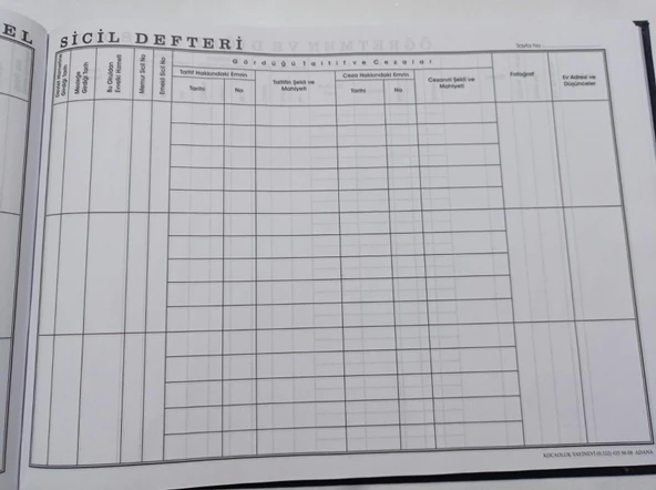 Kocaoluk Öğretmen-memur Ve Diğer Personel Sicil Defteri - 2