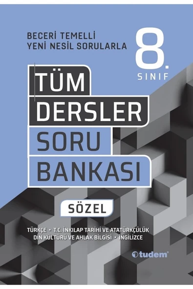 Tudem Yayınları 8. Sınıf Tüm Dersler Beceri Temelli Soru Bankası Sözel