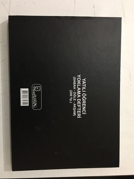 Kocaoluk Yatılı Öğrenci Yoklama Defteri(sabah-öğlen-akşam)(200 Ya ürün görseli