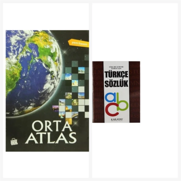 Karatay Yayınları Orta Atlas & Türkçe Sözlük