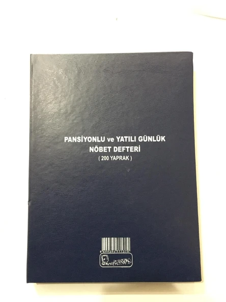 Kocaoluk Pansiyonlu Ve Yatılı Günlük Nöbet Defteri (200 Yaprak)