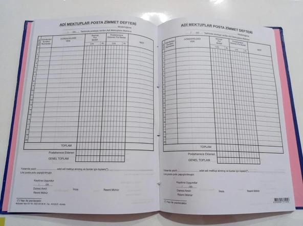 Kocaoluk Posta Zimmet Defteri - 2