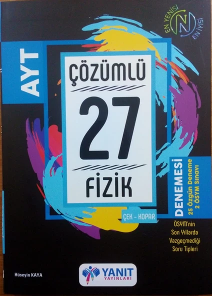 Yanıt Yayınları Ayt Fizik Çözümlü 27 Denemesi