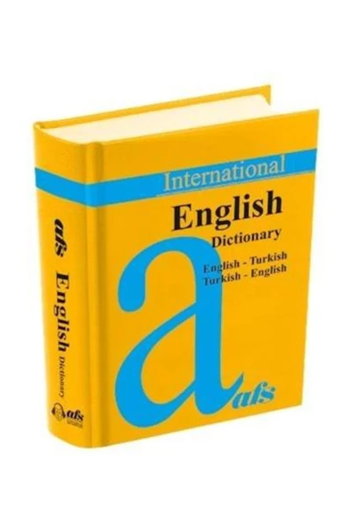 English Dictionary İngilizce Sözlük Afs