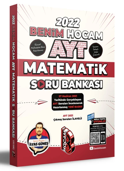 2022 Ayt Matematik Tamamı Video Çözümlü Soru Bankası Benim Hocam Yayınları ürün görseli