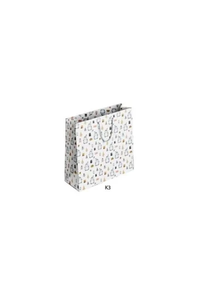 Keskin Color Karton Çanta K3 - Penguenler 170115-99 - 1