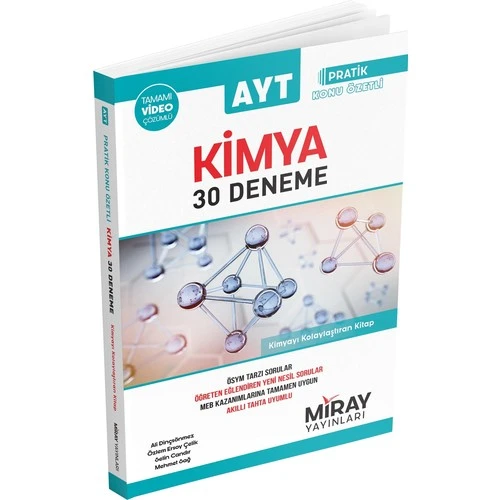 Miray Yayınları Ayt Kimya 30 Denemesi