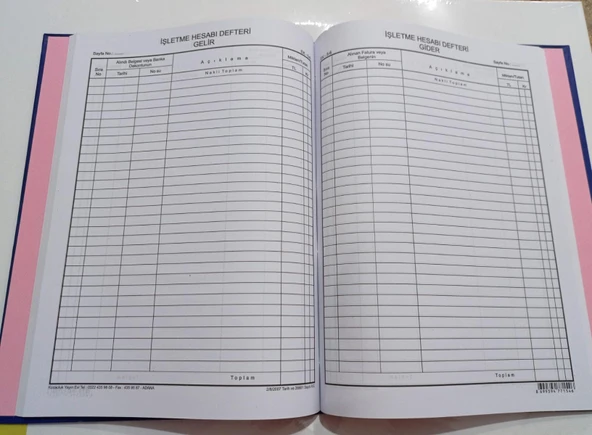 Kocaoluk İşletme Hesabı Gelir-gider Defteri - 2