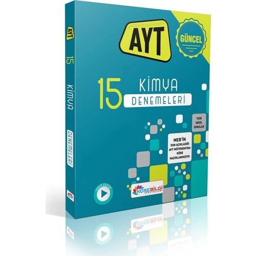 Köşe Bilgi Yayınları 15'li Ayt Kimya Denemeleri