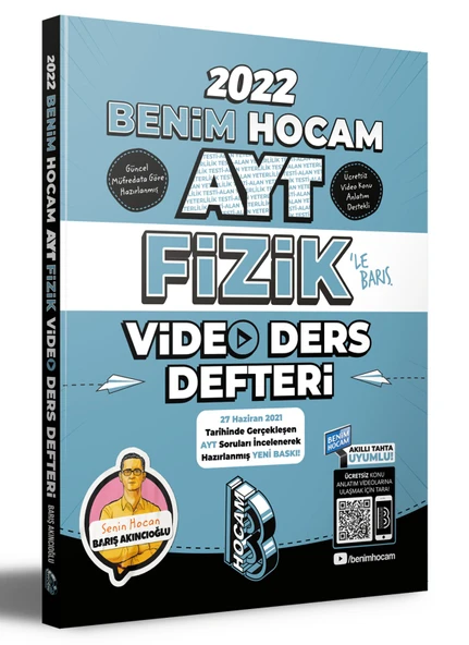 2022 Ayt Fizik Video Ders Defteri Benim Hocam Yayınları