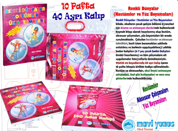 Mavi Yunus Yayınları Renkli Dünyalar / Kostümler - Yüz Boyamaları - 3