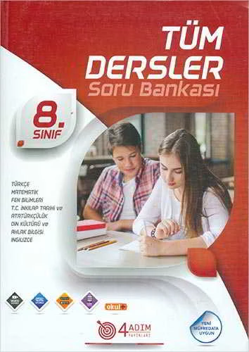 4 Adım 8.sınıf Tüm Dersler Soru Bankası ürün görseli