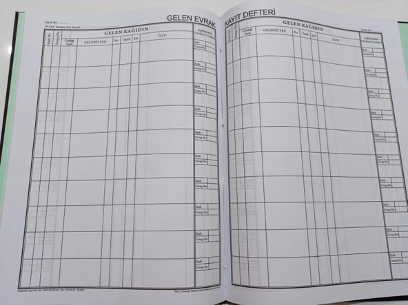 Kocaoluk Gelen Evrak Kayıt Defteri - 2