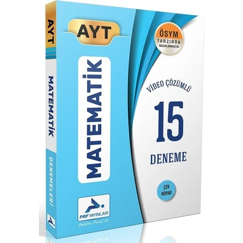 Paraf Yayınları Ayt Matematik Video Çözümlü 15 Deneme