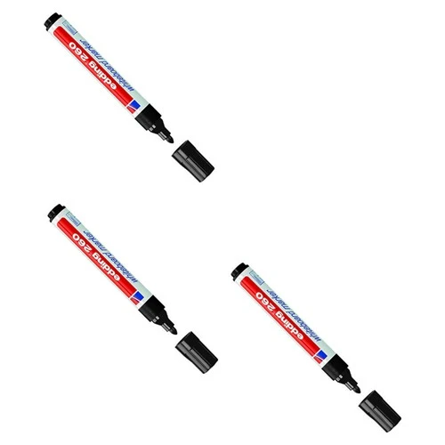 Eddıng Beyaz Tahta Kalemi E-260 Siyah 10 Lu - Resim 2