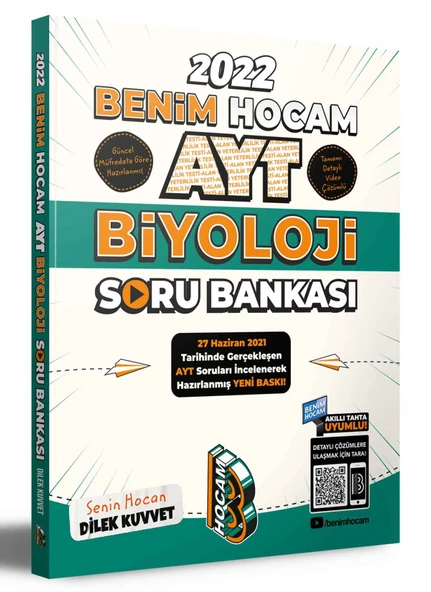 2022 Ayt Biyoloji Tamamı Video Çözümlü Soru Bankası Benim Hocam Yayınları