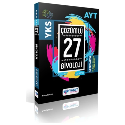 Yanıt Yayınları Ayt Biyoloji Çözümlü 27 Denemesi