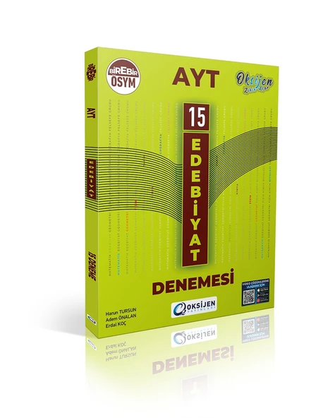 Oksijen Yayınları Ayt Edebiyat 15 Denemesi Birebir ösym