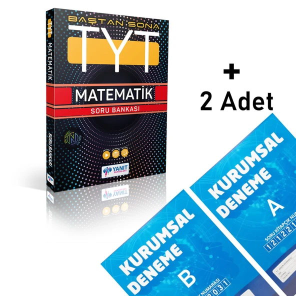Yanıt Tyt Baştan Sona Matematik Soru Bankası Kurumsal Deneme 2 Adet