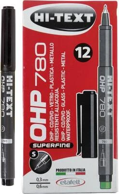 Hi -text Asetat Kalemi S Siyah 780 Mm 12 Li Set