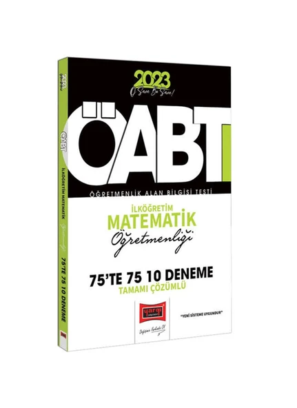 Yargı 2023 Öabt İlköğretim Matematik Öğretmenliği 10 Çözümlü Deneme ürün görseli 1