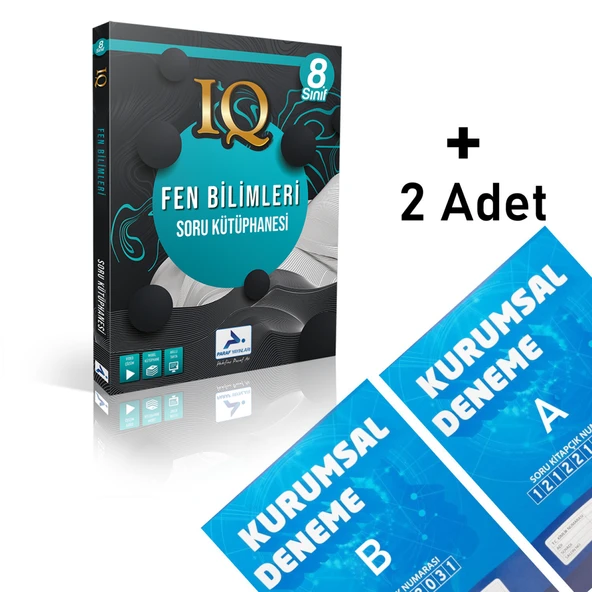 Paraf 8.sınıf Iq Fen Bilimleri Soru Kütüphanesi 2 Adet Kurumsal Deneme ürün görseli