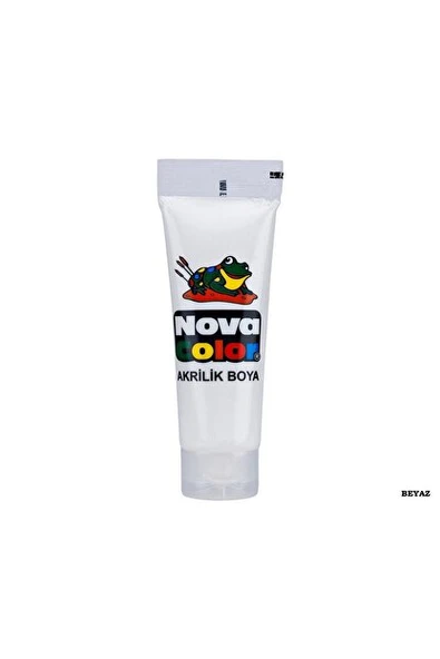 Nova Color Beyaz Tüp Akrilik Boya 75 Gram - 2