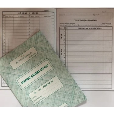 Kocaoluk Karton Kapak Egzersiz Çalışma Defteri