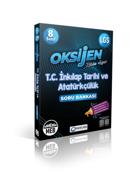 8. Sınıf Oksijen T.c. İnkılap Tarihi Ve Atatürkçülük Soru Bankası ürün görseli