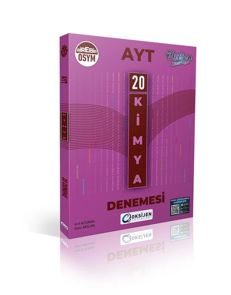 Oksijen Yayınları Ayt 20 Kimya Denemesi Birebir ösym ürün görseli