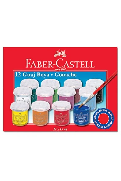 Faber Castell Guaj Boya 12'li 15 Ml