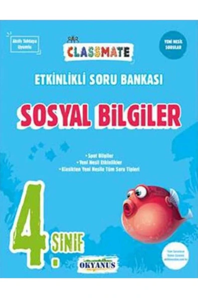 Okyanus 4.Sınıf Sosyal Bilgiler Soru Bankası Classmate ürün görseli