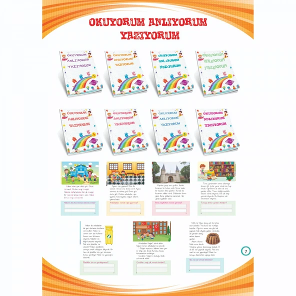 Metafor 1. Sınıf Okuyorum Anlıyorum Yazıyorum(8 Kitap) - 2